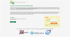 Desktop Screenshot of manuscripta-medica.com
