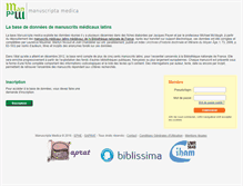 Tablet Screenshot of manuscripta-medica.com